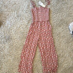 Floral Capri jumpsuit